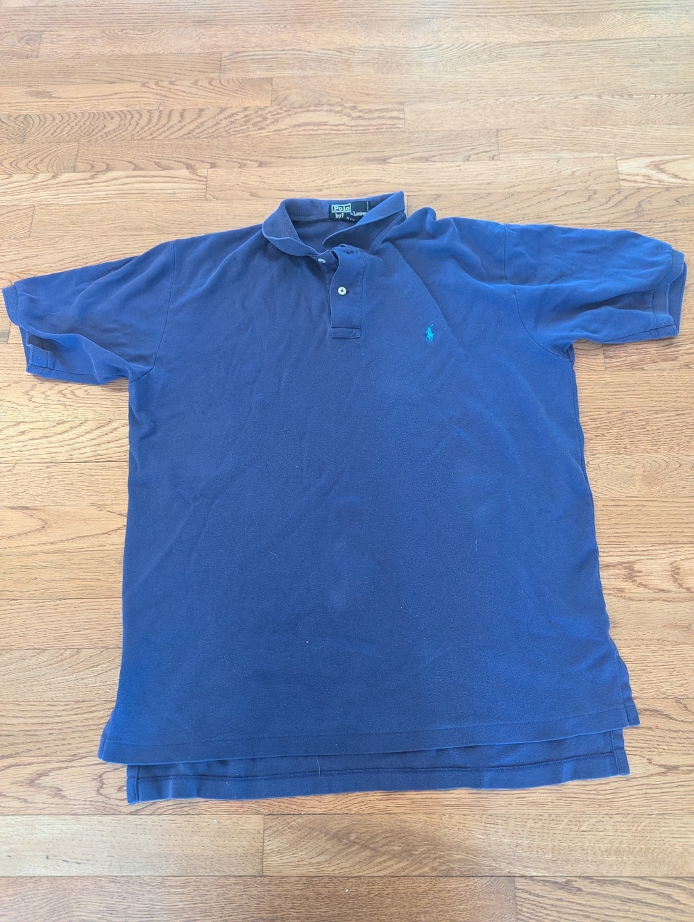 Polo By Ralph Lauren Short Sleeve Shirt Men's Large 100% Cotton Indigo Golf